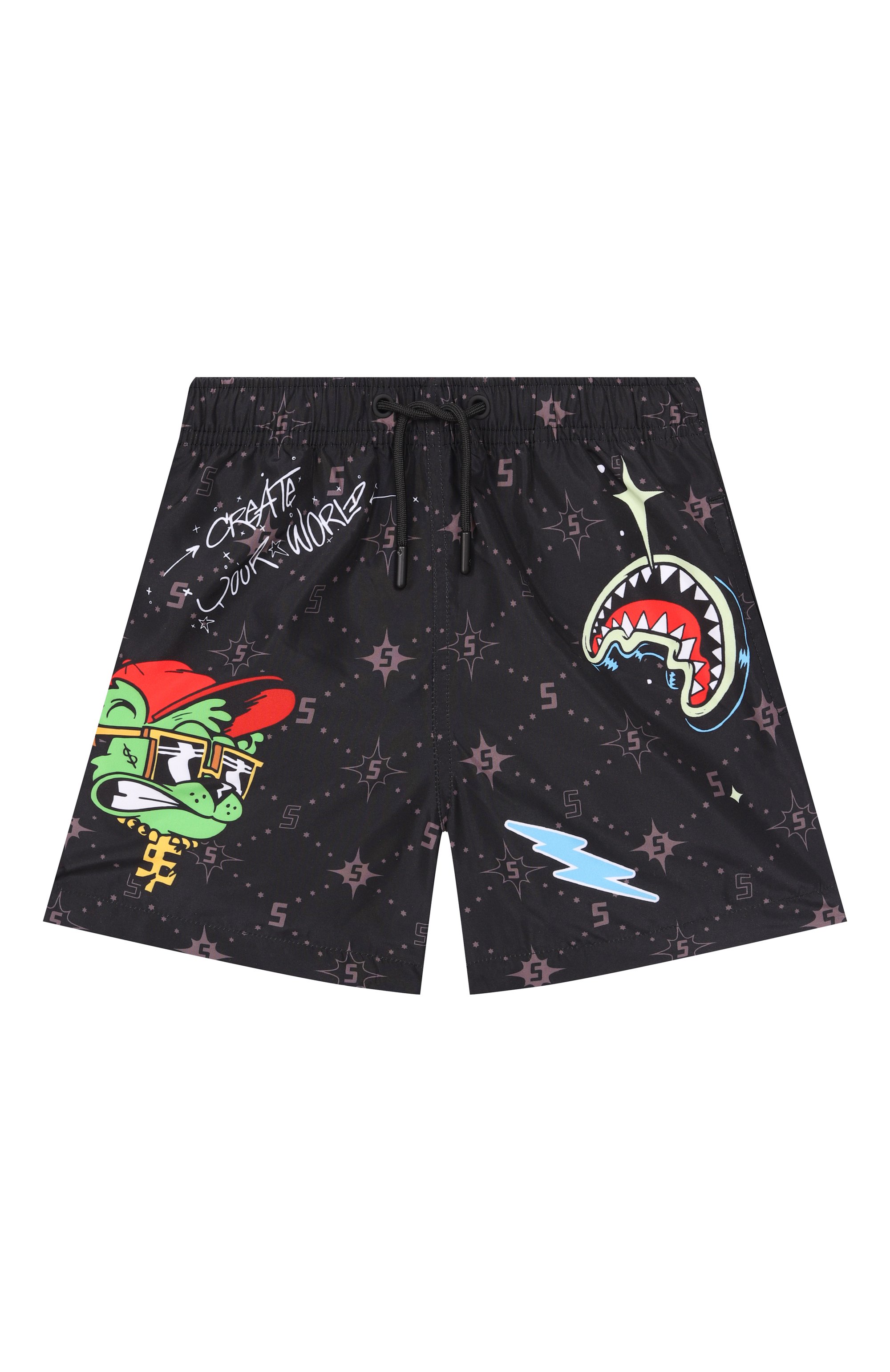 Плавки-шорты SPRAYGROUND, арт. SPY1478BLK/CREATE Y0UR W0RLD SWIM TRUNKS, фото 1