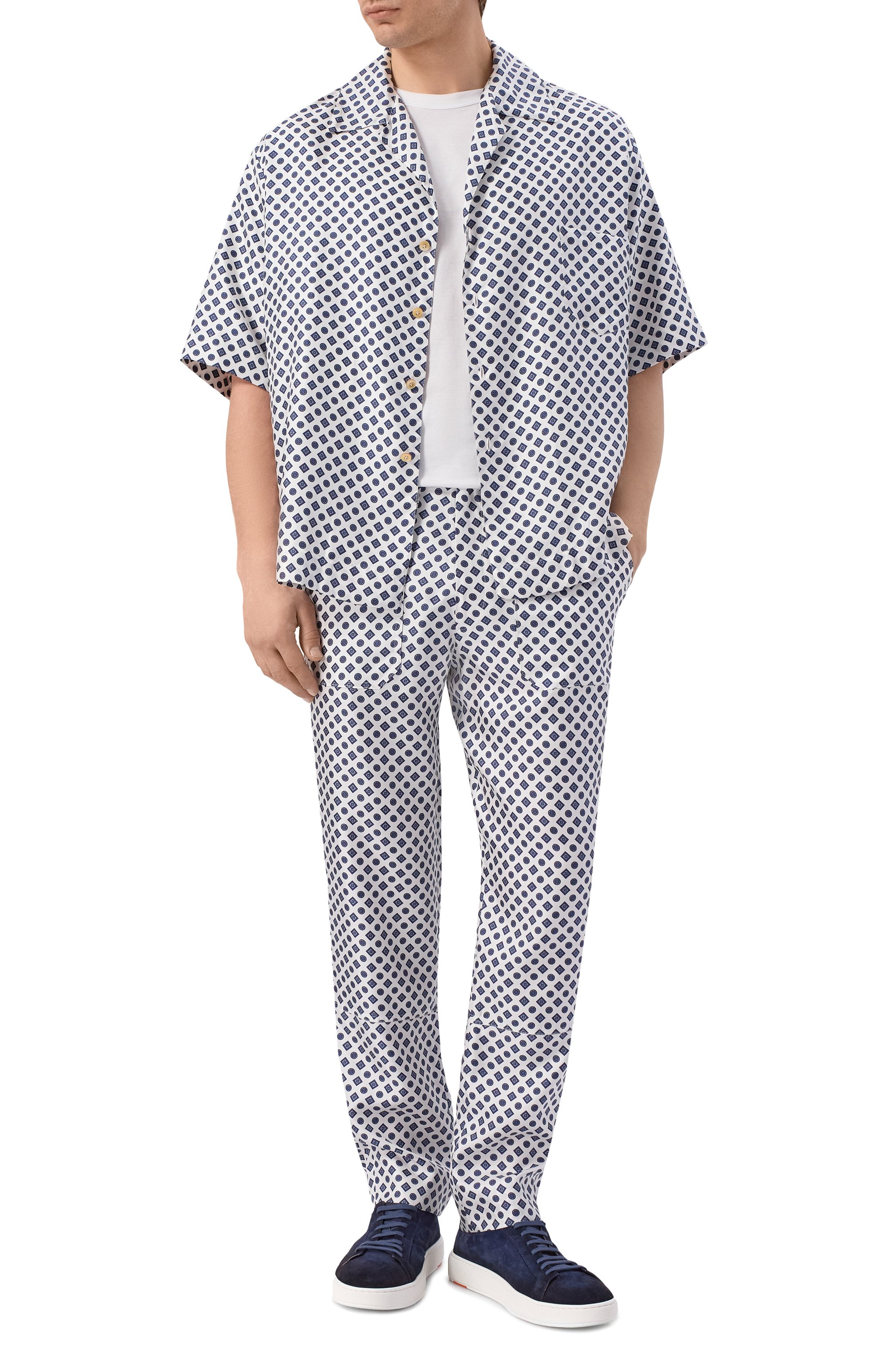 Шелковые брюки KITON, арт. UPN004H09721, фото 2