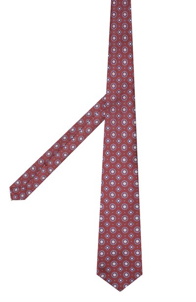 Шелковый галстук KITON бордового цвета по цене 26700 руб., арт. UCRVKLC09F27, фото 2 Шелковый галстук KITON, арт. UCRVKLC09F27, фото 2