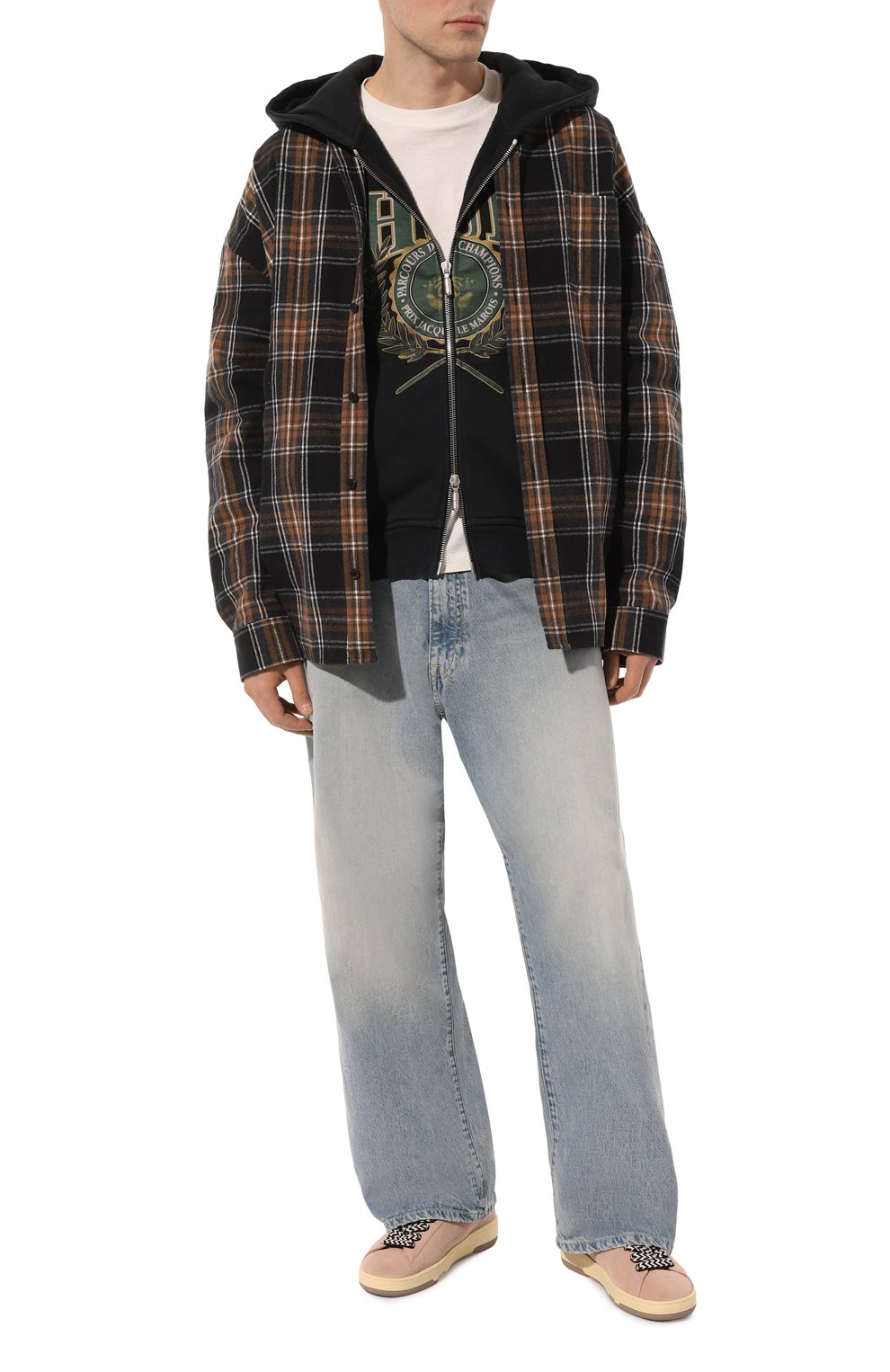 Замшевые кеды curb lite LANVIN светло-розового цвета по цене 54350 руб., арт. FM-SKDK0B-VESU, фото 2 Замшевые кеды curb lite LANVIN, арт. FM-SKDK0B-VESU, фото 2