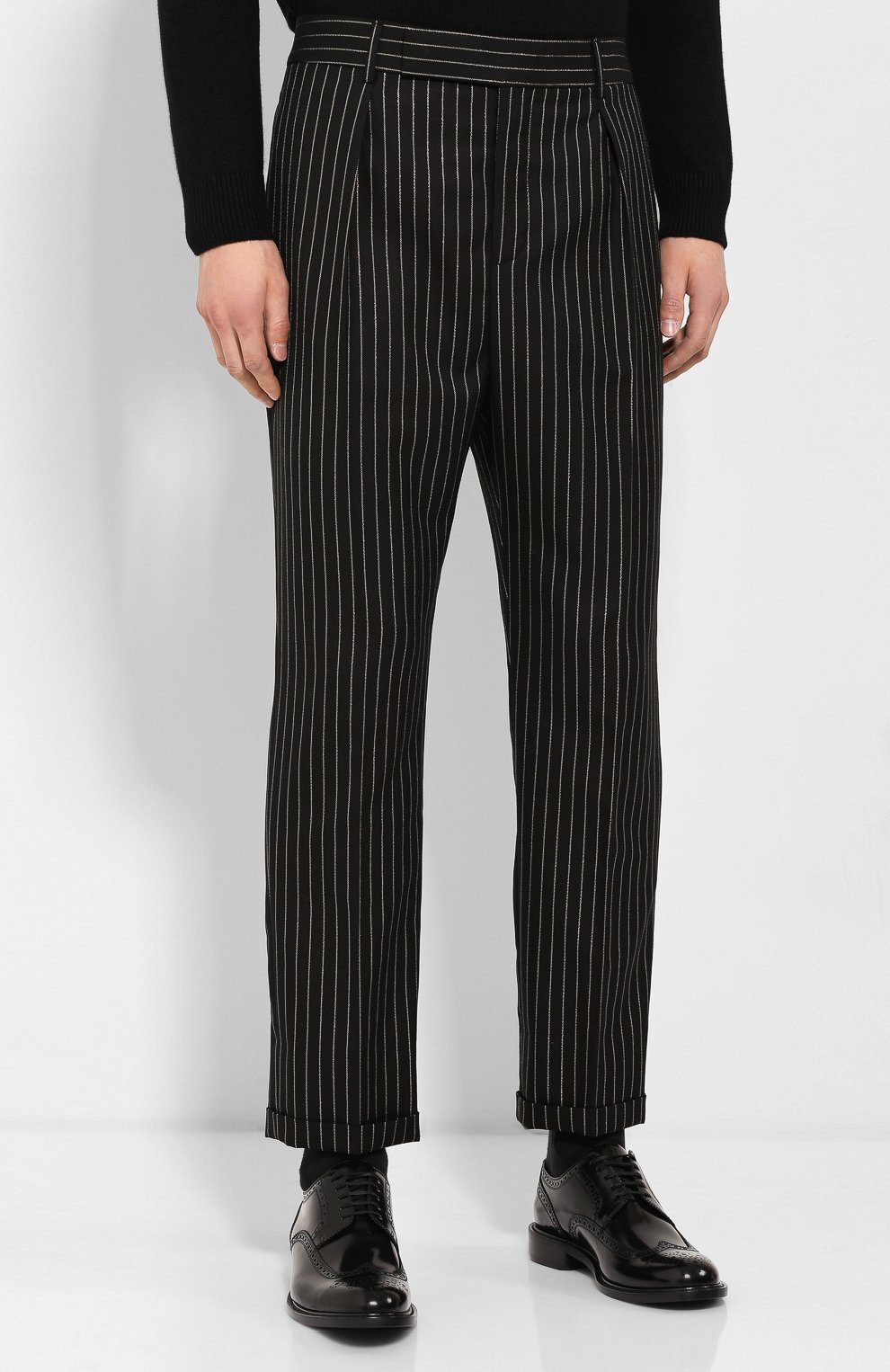 Шерстяные брюки SAINT LAURENT, арт. 563592/Y142V, фото 3