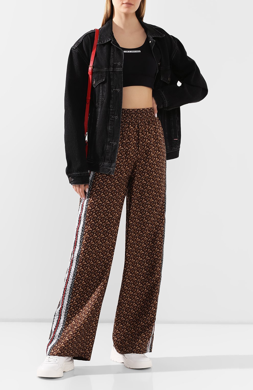 Шелковые брюки BURBERRY, арт. 8018146, фото 2