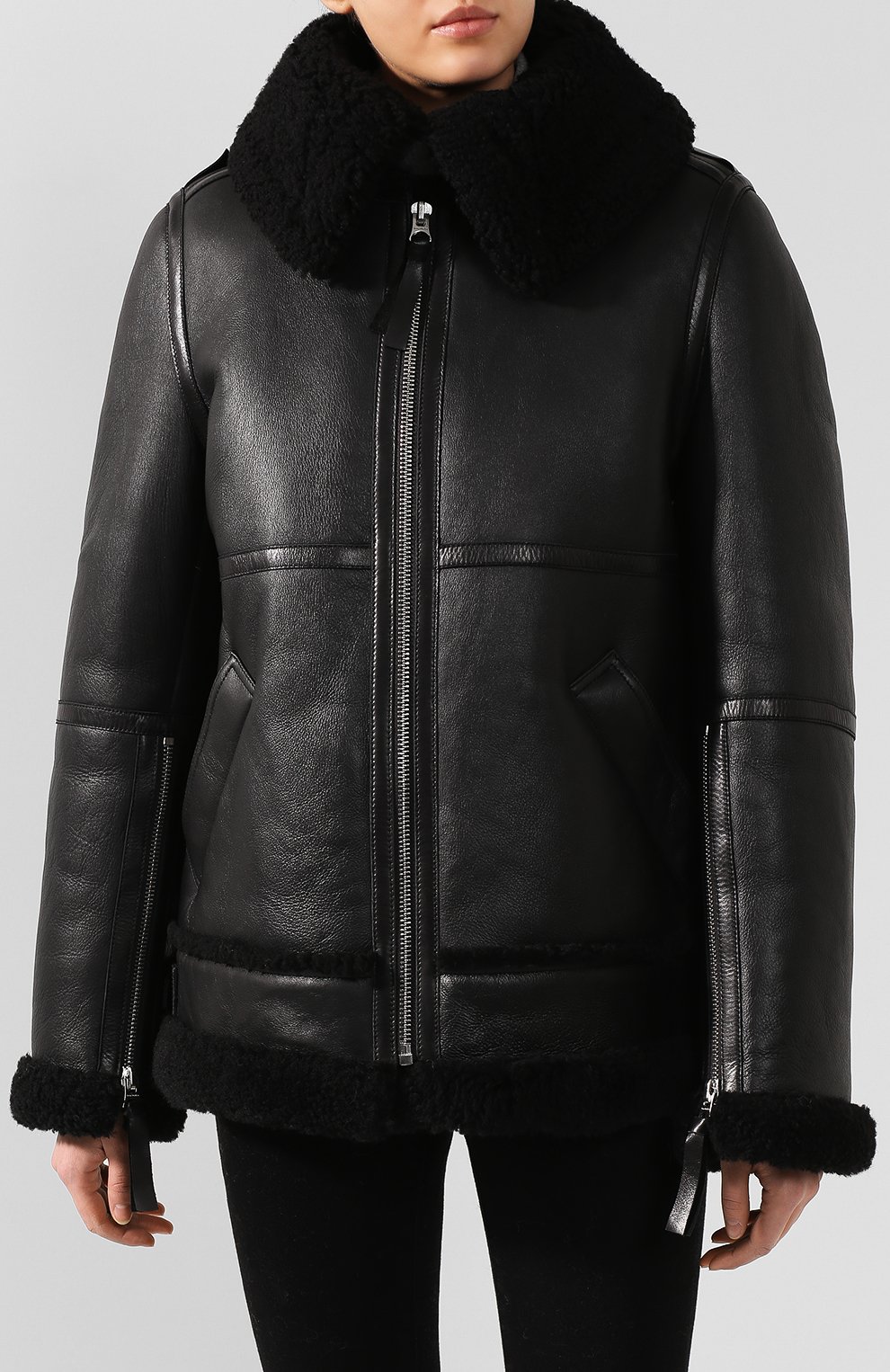 Дубленка ACNE STUDIOS черного цвета по цене 375500 руб., арт. A70022, фото 3 Дубленка ACNE STUDIOS, арт. A70022, фото 3