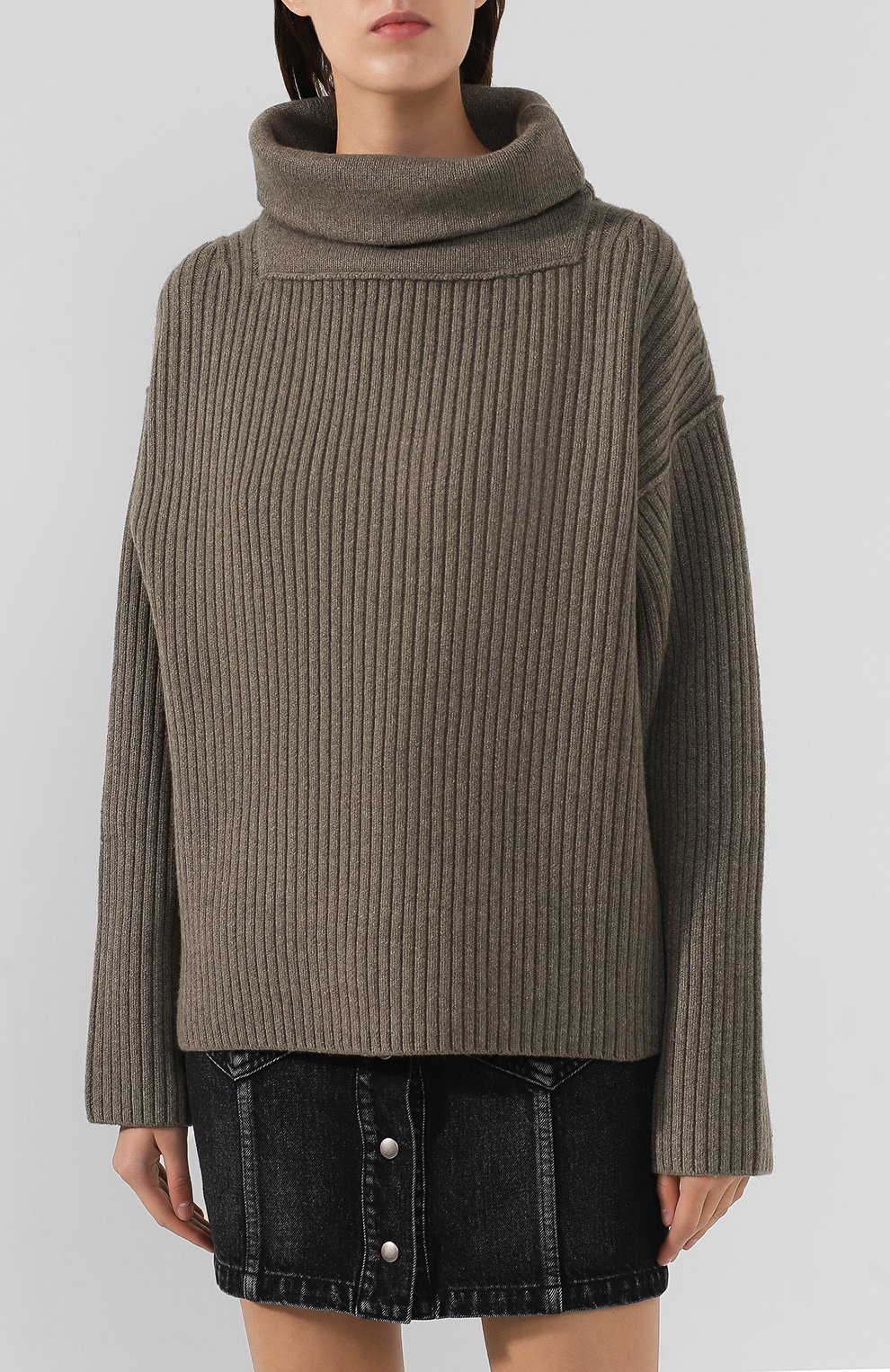 Пуловер ALEXANDER WANG хаки цвета по цене 57450 руб., арт. 1KC2191043, фото 3 Пуловер ALEXANDER WANG, арт. 1KC2191043, фото 3