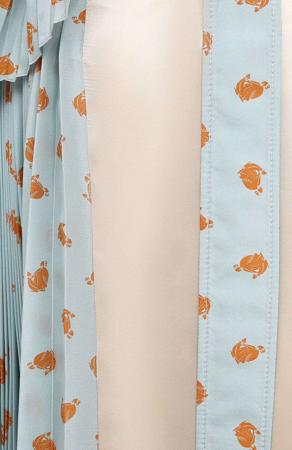 Шелковая юбка LANVIN бежевого цвета по цене 186000 руб., арт. RW-ST411I-4613-A20, фото 6 Шелковая юбка LANVIN, арт. RW-ST411I-4613-A20, фото 6