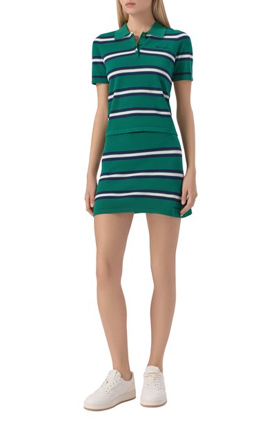 Поло из шелка и хлопка SPORTY AND RICH, арт. T0076621300GR50, фото 2