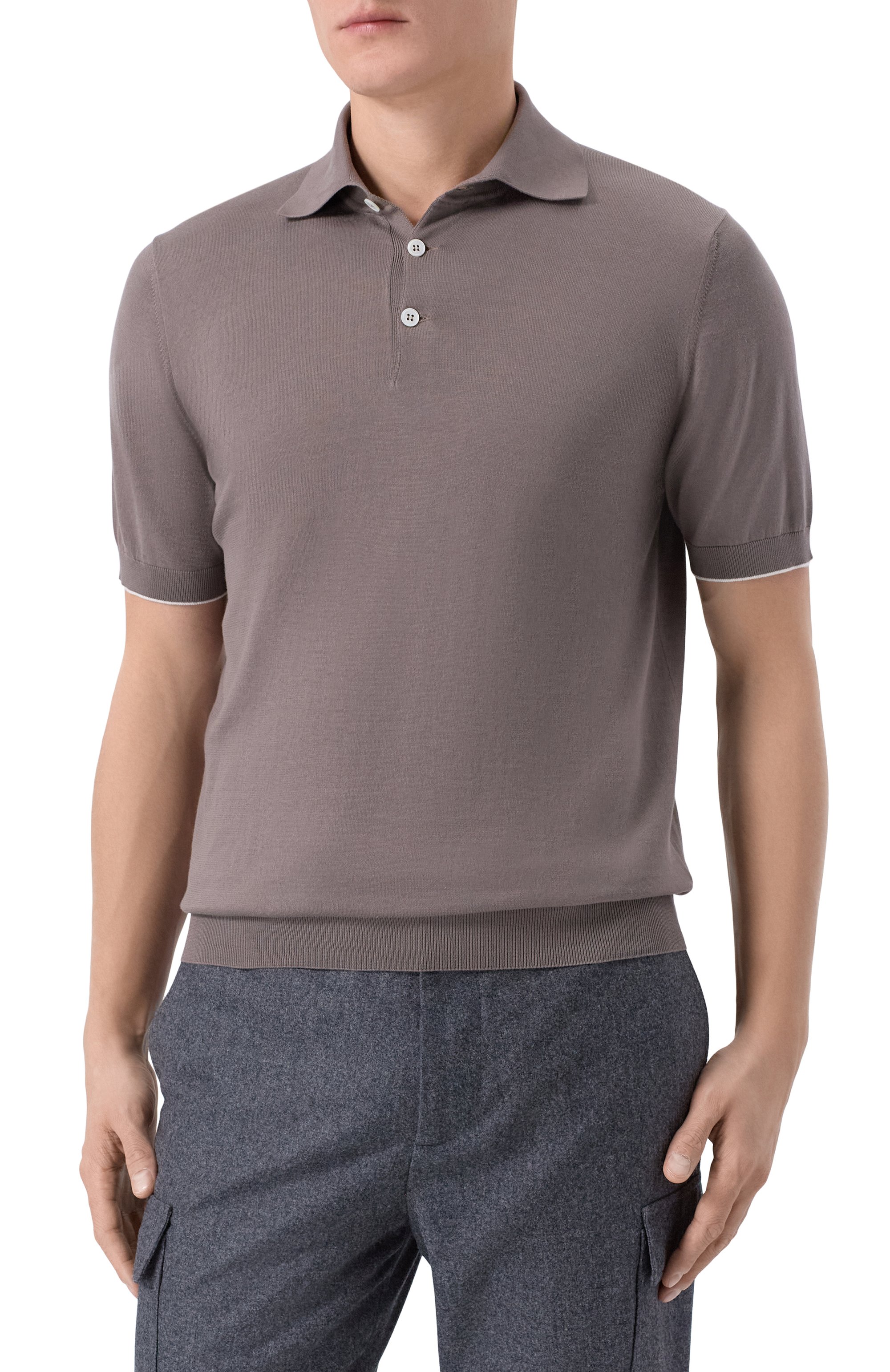 Хлопковое поло BRUNELLO CUCINELLI, арт. M29800125, фото 3