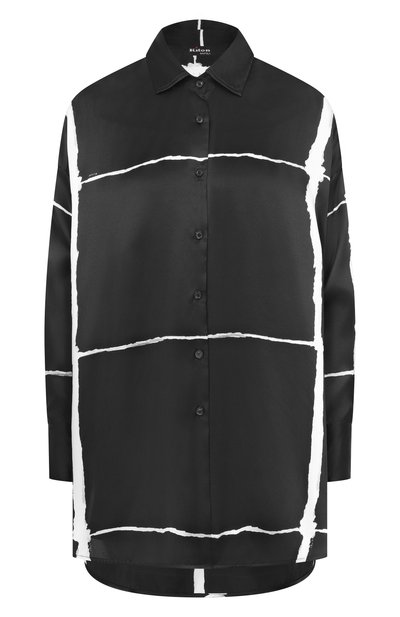 Женская атласная рубашка KITON, арт. D61438K0873G06