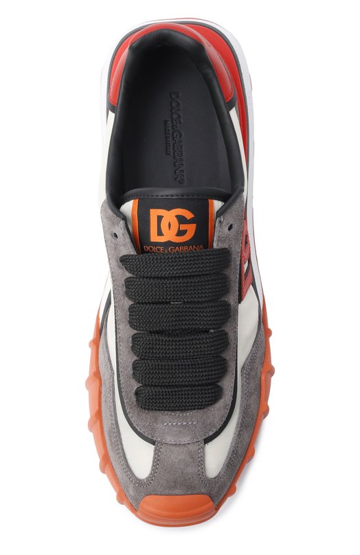 Комбинированные кроссовки DG Athletic Dolce & Gabbana CS2384/AZ681 Оранжевый  CS2384/AZ681 Фото 5