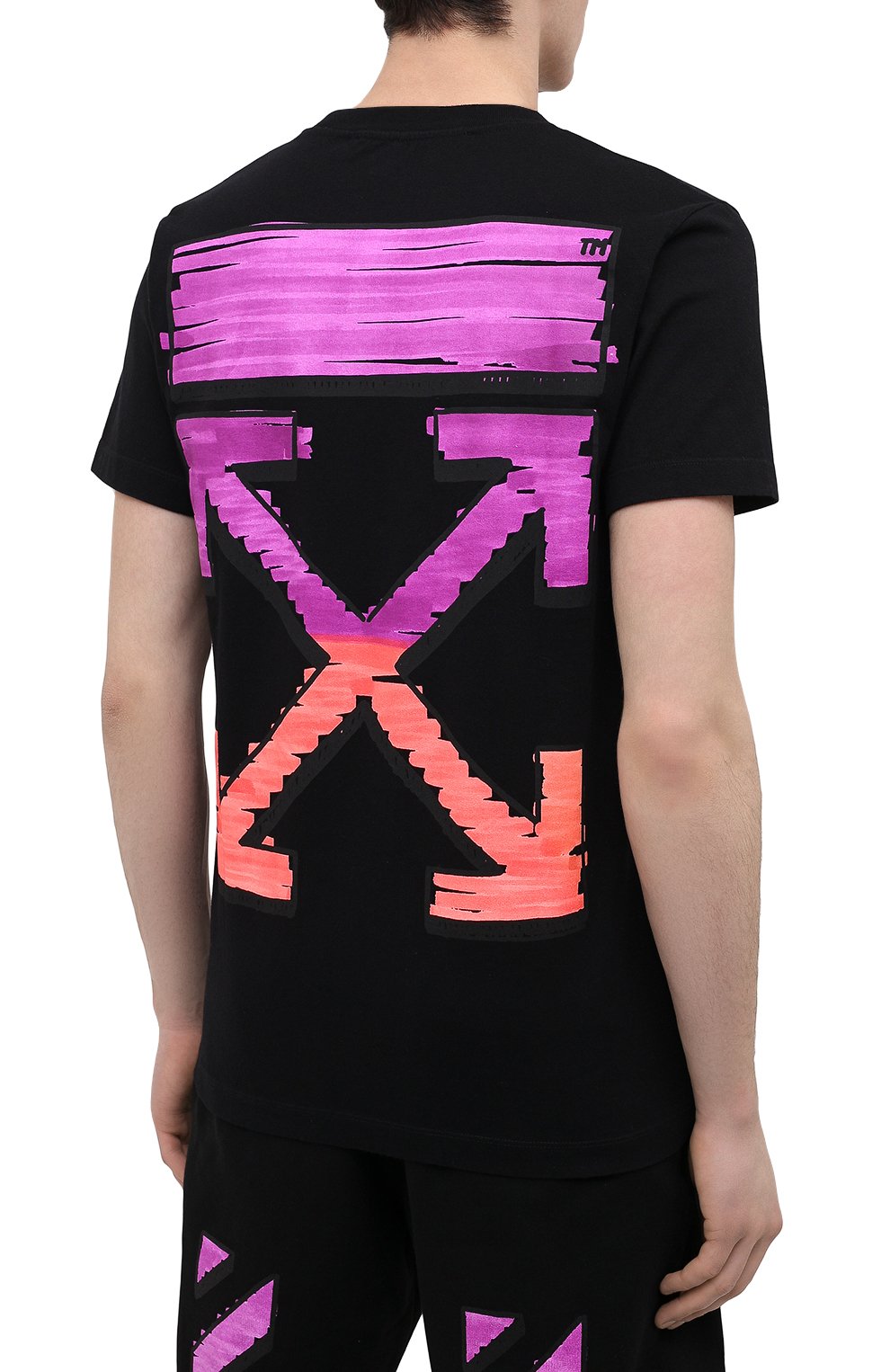 Хлопковая футболка OFF-WHITE, арт. 0MAA027R21JER003, фото 4