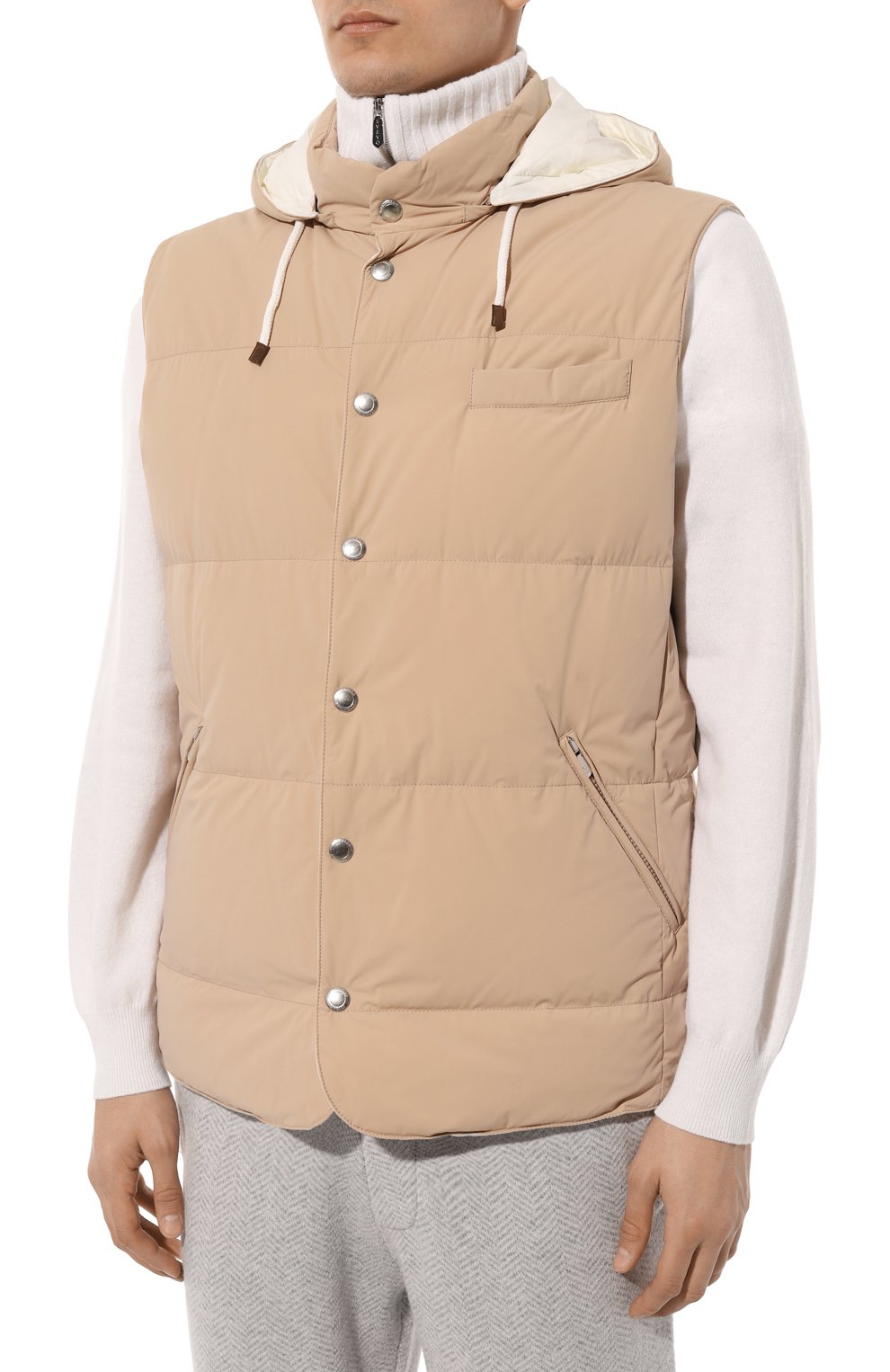 Пуховый жилет BRUNELLO CUCINELLI, арт. MM4031162, фото 3