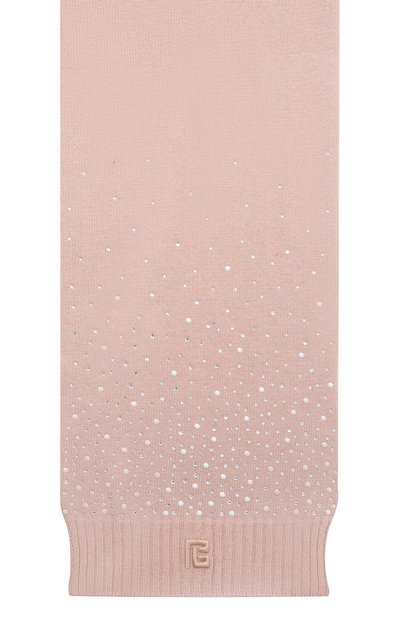 Шарф из вискозы и шерсти BALMAIN светло-розового цвета по цене 31150 руб., арт. BX0C53, фото 3 Шарф из вискозы и шерсти BALMAIN, арт. BX0C53, фото 3