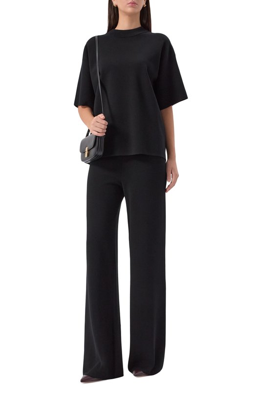 Брюки из вискозы Max Mara Studio MARZIA Чёрный  MARZIA Фото 2