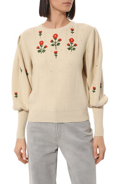 Пуловер из шерсти и хлопка GUCCI, арт. 653328 XKBS9, фото 3