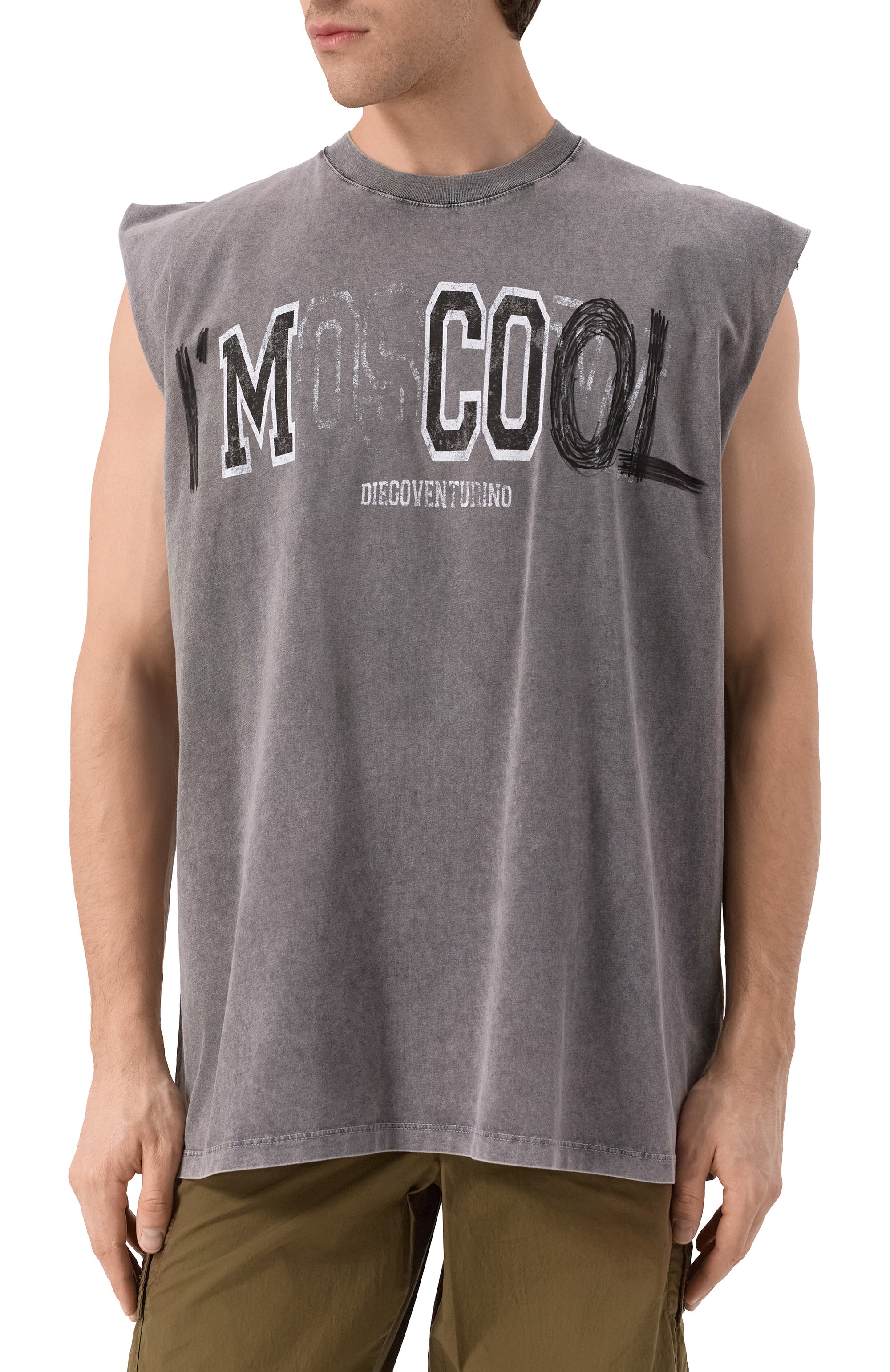 Хлопковая майка DIEGO VENTURINO, арт. DVTSSMC00L, фото 3