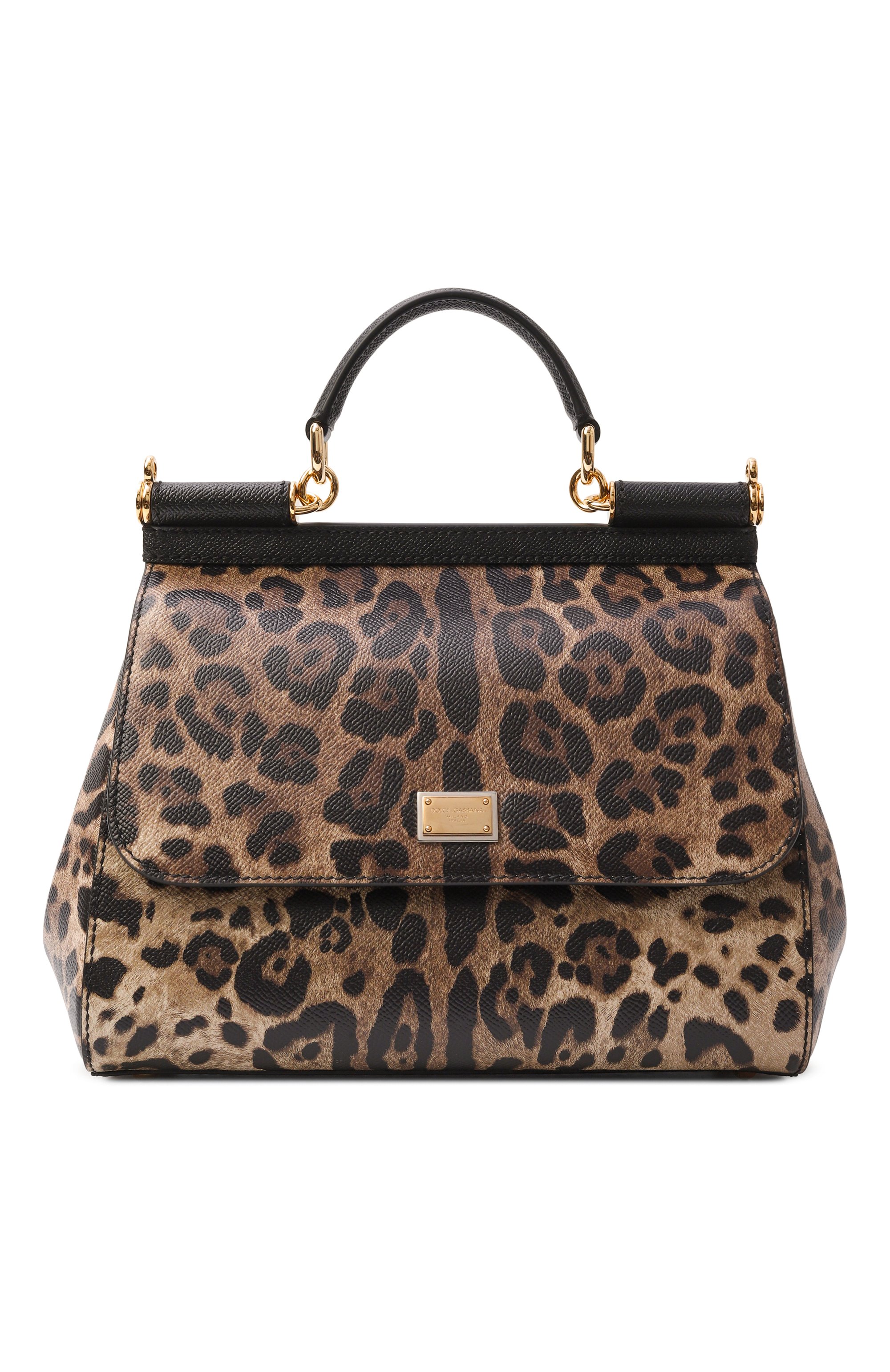 Сумка sicily medium DOLCE & GABBANA леопардового цвета по цене 266000 руб., арт. BB6002/CX566, фото 1 Сумка sicily medium DOLCE & GABBANA, арт. BB6002/CX566, фото 1