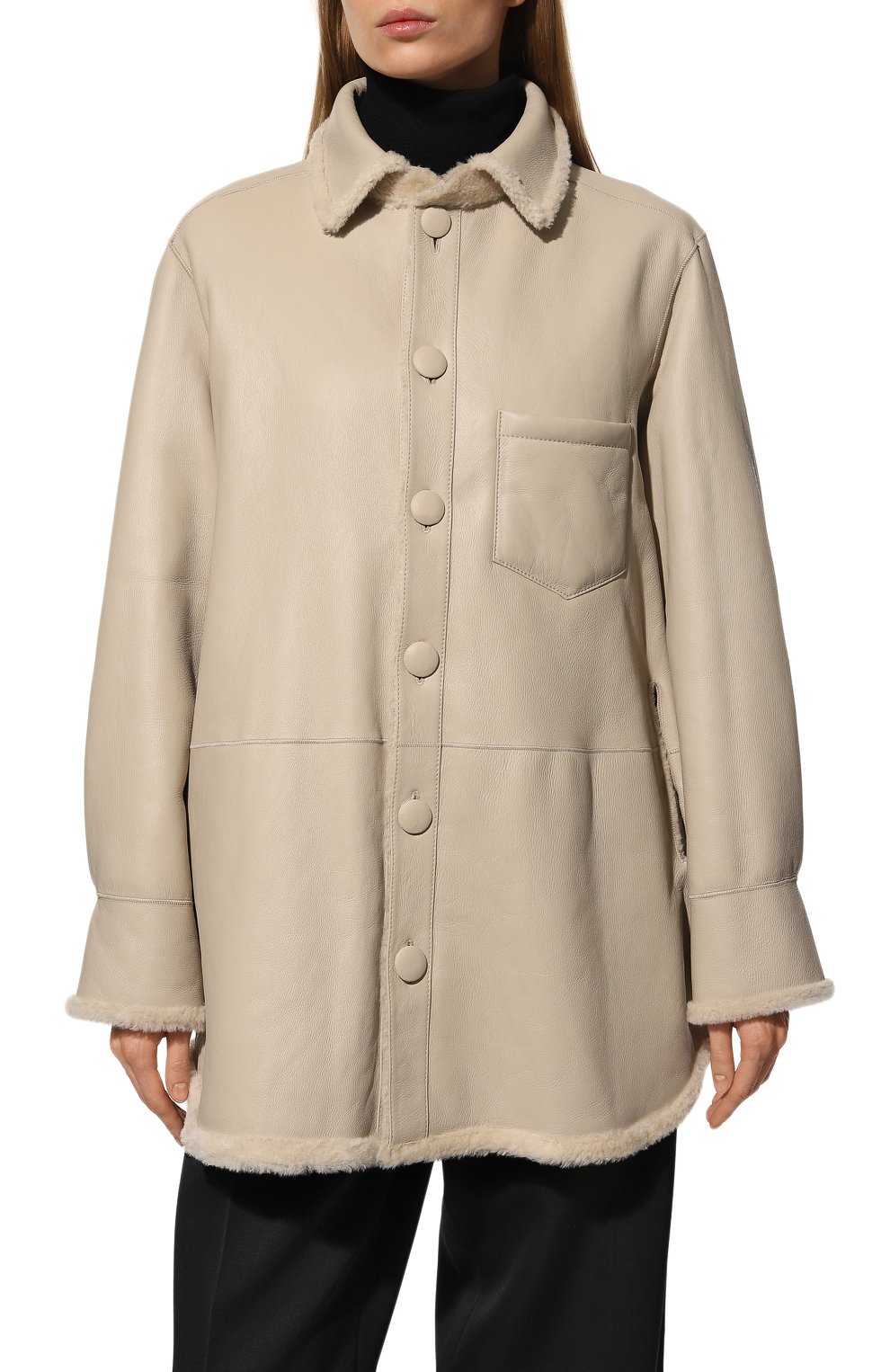 Двусторонняя дубленка �из овчины ALINE, арт. AL22FW010901, фото 3