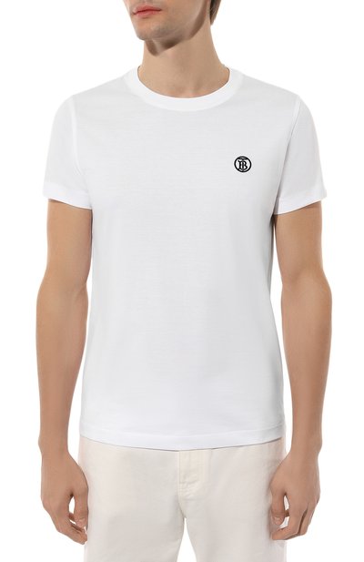 Хлопковая футболка BURBERRY, арт. 8053422, фото 3