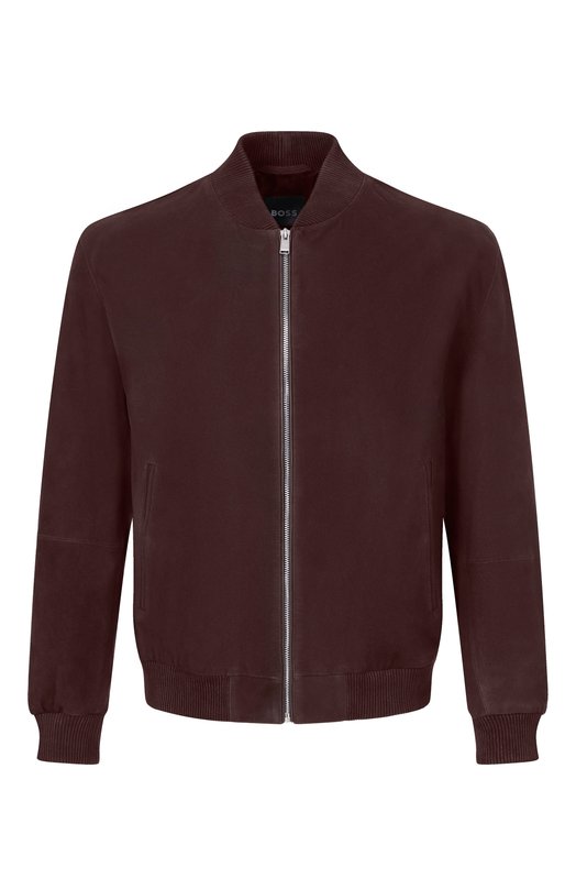 Замшевый бомбер BOSS 50543213 Коричневый 50543213