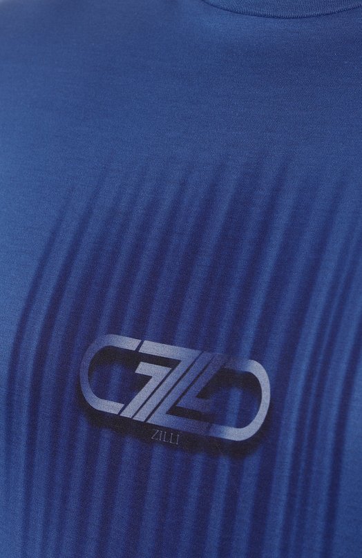 Хлопковая футболка Zilli MBZ-NT550-VERT1/MC01/62-64 Синий  MBZ-NT550-VERT1/MC01/62-64 Фото 5