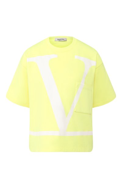 Женская хлопковая футболка VALENTINO, арт. TB0MG06F5GQ