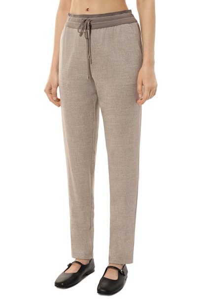 Шерстяные брюки LORENA ANTONIAZZI, арт. PA80AA/4010, фото 3