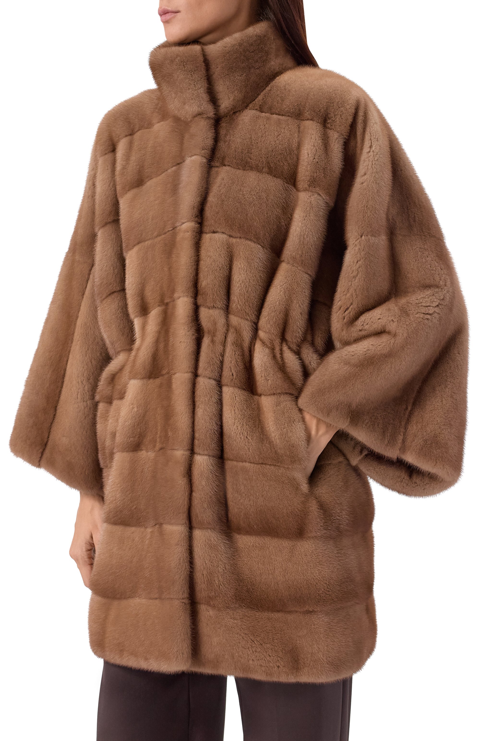Шуба из норки KITON темно-бежевого цвета по цене 3145000 руб., арт. D60684K0538F54, фото 6 Шуба из норки KITON, арт. D60684K0538F54, фото 6