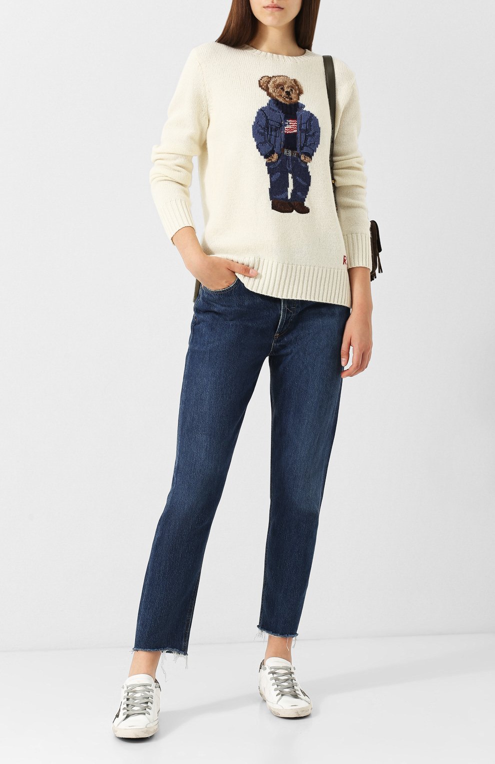 Шерстяной пуловер с вышитым принтом POLO RALPH LAUREN, арт. 211719648, фото 2