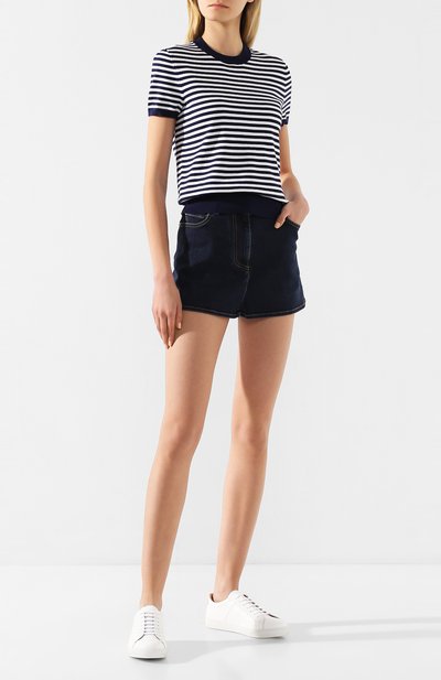 Хлопковый топ POLO RALPH LAUREN темно-синего цвета по цене 15200 руб., арт. 211780395, фото 2 Хлопковый топ POLO RALPH LAUREN, арт. 211780395, фото 2