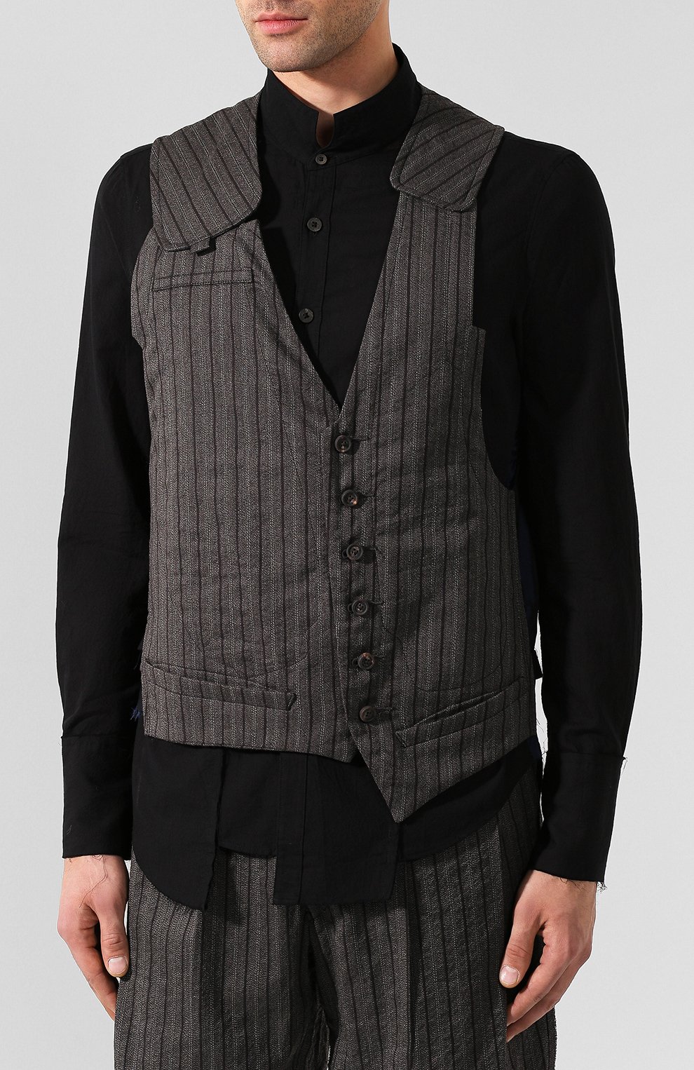 Жилет из смеси шерсти и хлопка ZIGGY CHEN, арт. 0M1930107, фото 3
