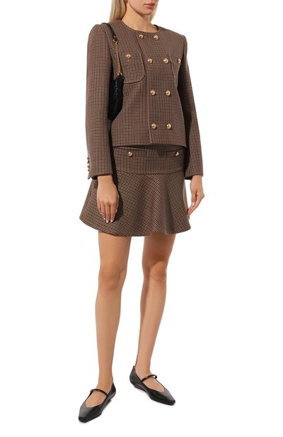 Юбка из шерсти и хлопка CELINE, арт. 2J677/064V, фото 2