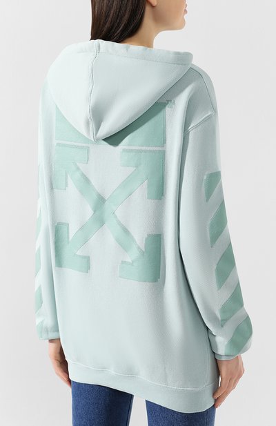 Хлопковое худи OFF-WHITE, арт. 0WBB032S19D970833131, фото 4