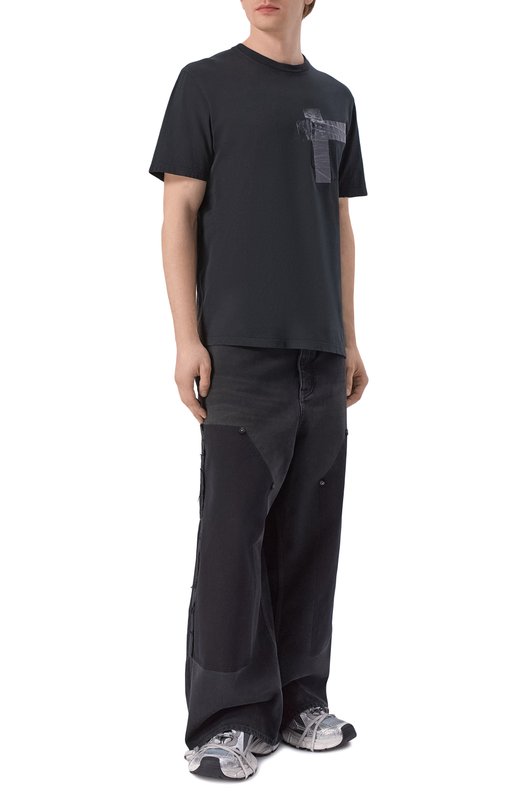 Хлопковая футболка Maison Margiela S67GC0048/S24575 Чёрный  S67GC0048/S24575 Фото 2