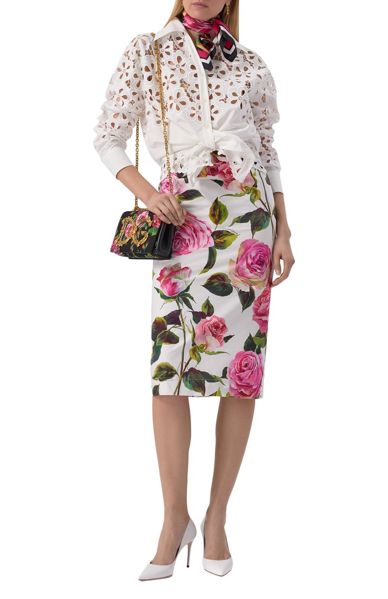 Женские кожаные туфли cardinale 90 DOLCE & GABBANA белого цвета, арт. CD1840/A5738 | Фото 2 (Материал внутренний: Натуральная кожа; Материал внешний: Натуральная кожа; Подошва: Плоская; Каблук высота: Высокий; Каблук тип: Шпилька; Автоматизация ТО: Проставлено; Автоматизация состава: Проставлено; Размерность: Идёт в размер)