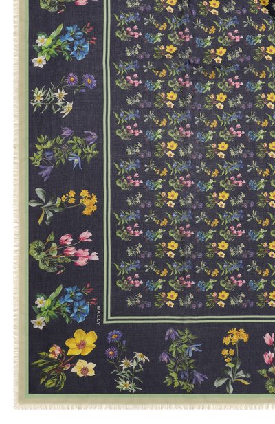 Шаль BALLY темно-синего цвета по цене 31700 руб., арт. WSC03P/M0023, фото 4 Шаль BALLY, арт. WSC03P/M0023, фото 4