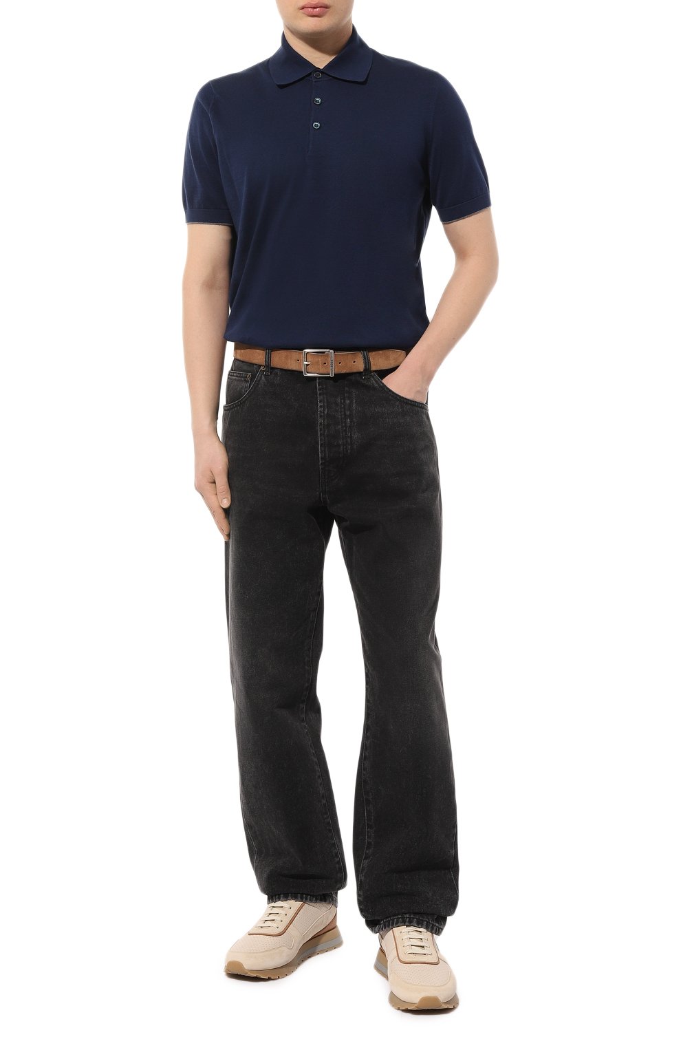 Хлопковое поло BRUNELLO CUCINELLI, арт. M29800125, фото 2