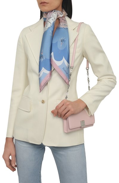 Шелковый платок primas RADICAL CHIC голубого цвета по цене 19760 руб., арт. 431908.07.02, фото 2 Шелковый платок primas RADICAL CHIC, арт. 431908.07.02, фото 2