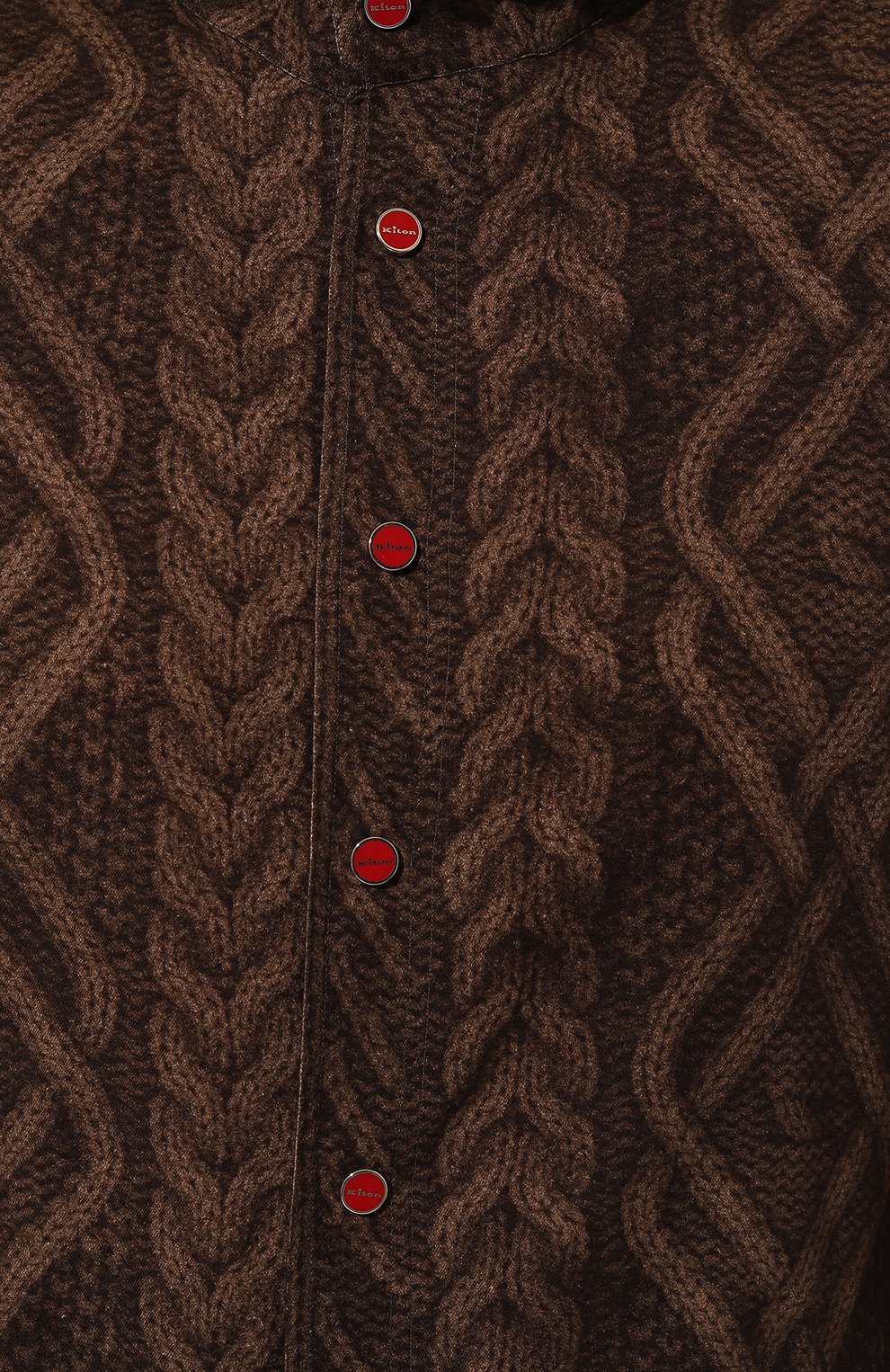 Хлопковая рубашка KITON, арт. UMCMARH0908504, фото 5