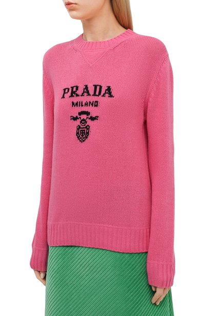 Свитер из шерсти и кашемира PRADA, арт. P24G1V-1YMW-F0442-211, фото 3