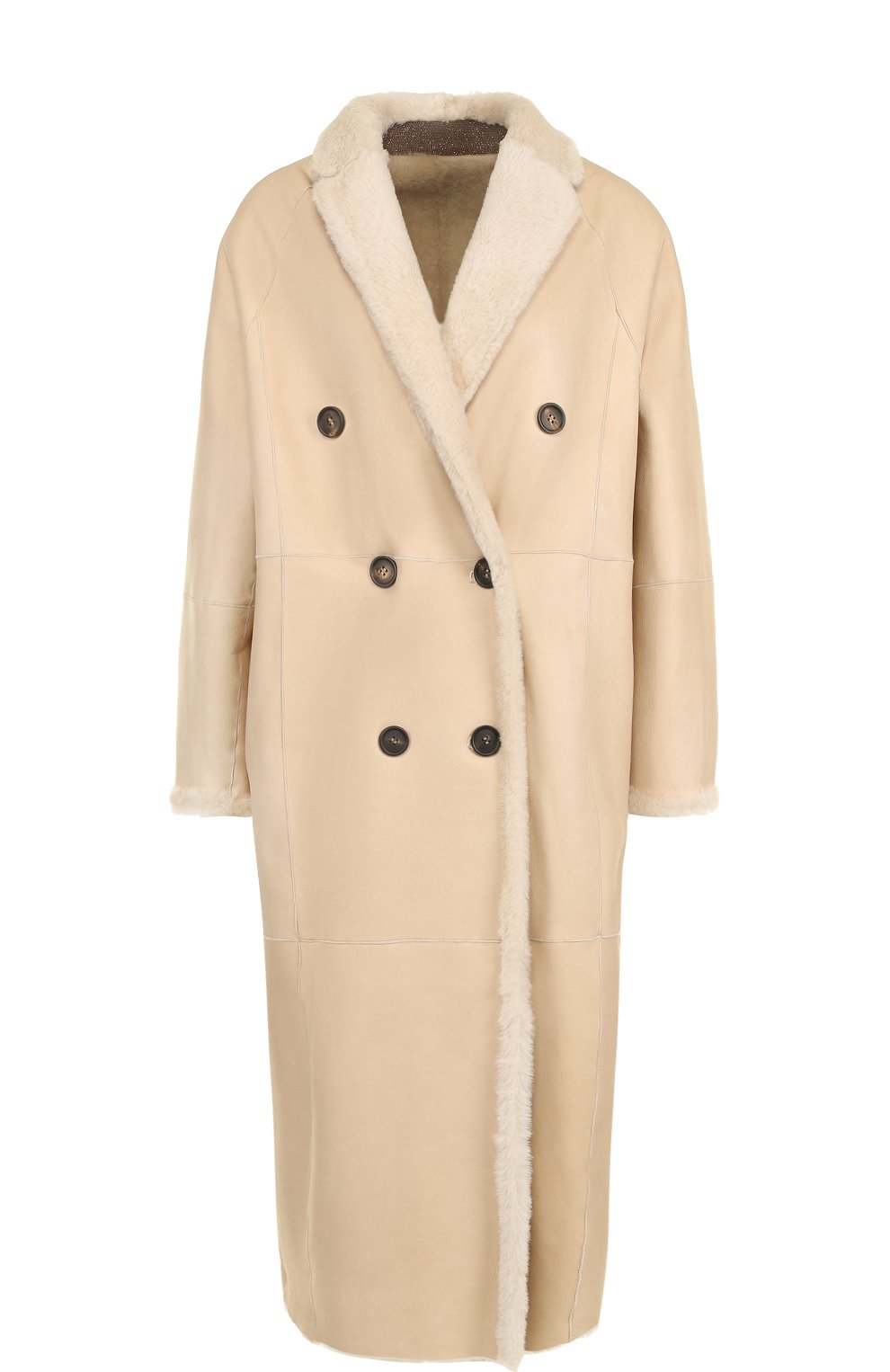 Двубортная дубленка на меховой подкладке BRUNELLO CUCINELLI, арт. MPMRA9078, фото 1