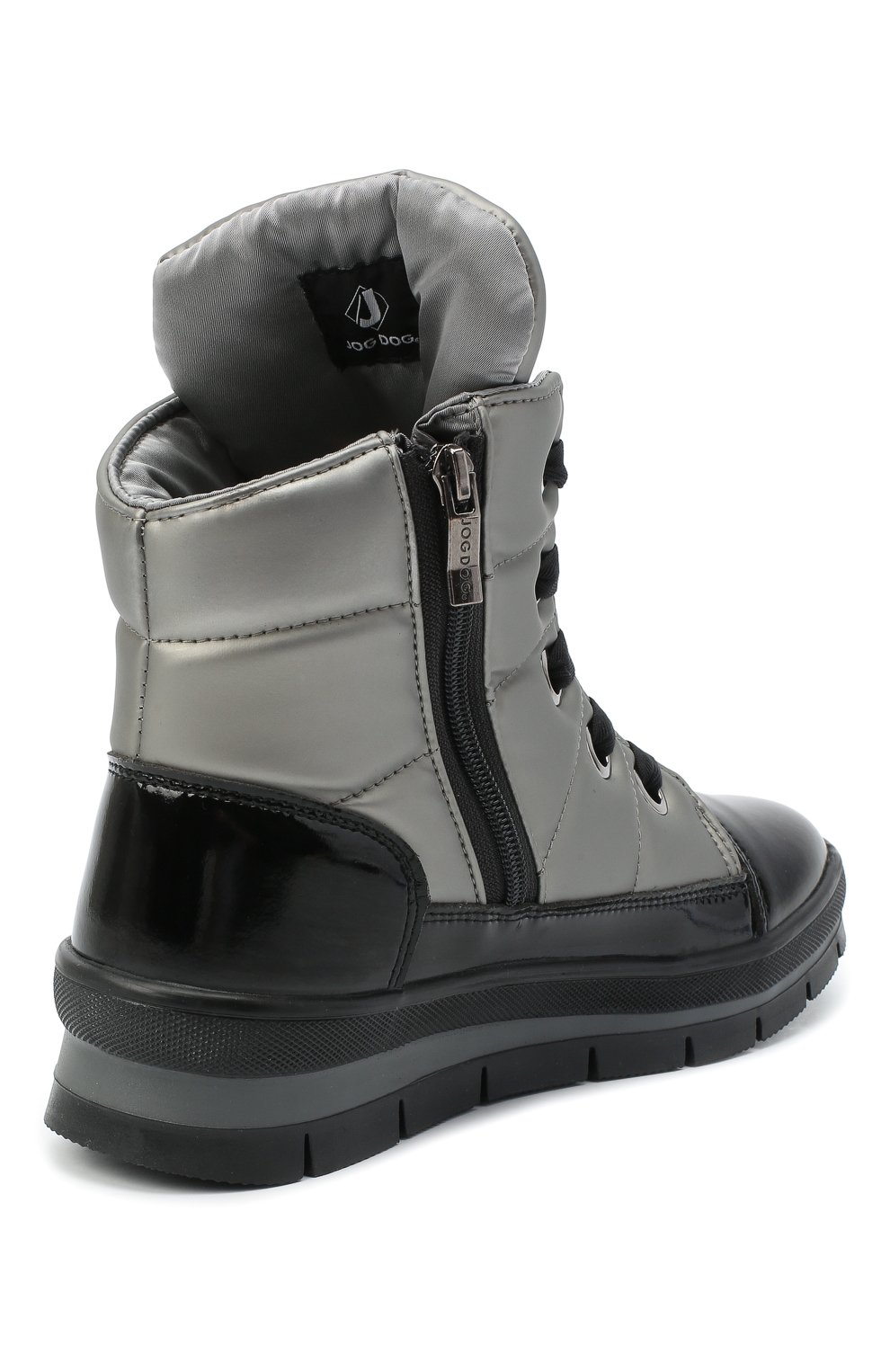 Текстильные ботинки JOG DOG серебряного цвета по цене 20900 руб., арт. 14007R/DR_ZAFFIR0SIGMA/W, фото 4 Текстильные ботинки JOG DOG, арт. 14007R/DR_ZAFFIR0SIGMA/W, фото 4