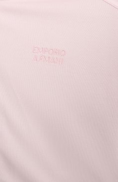 Детская комплект из толстовки и брюк EMPORIO ARMANI светло-розового цвета, арт. EG000207/AF13571 | Фото 4 (Материал внешний: Синтетический материал; Рукава: Длинные; Девочки Кросс-КТ: Костюмы-спорт; Автоматизация состава: Проставлено; Автоматизация ТО: Проставлено; Ростовка одежда: 4 года | 104 см, 6 лет | 116 см, 8 лет | 128 см, 10 - 11 лет | 140 - 146см, 13 - 15 лет | 158 см, 16 лет | 164 см)