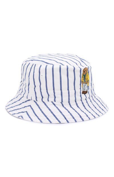 Двусторонняя панама из хлопка POLO RALPH LAUREN белого цвета по цене 5995 руб., арт. 710741814, фото 3 Двусторонняя панама из хлопка POLO RALPH LAUREN, арт. 710741814, фото 3