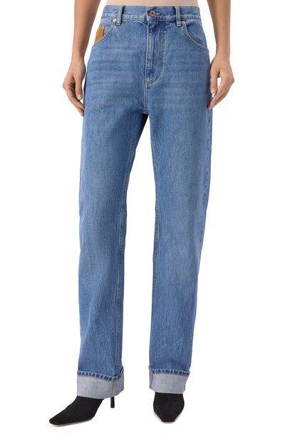 Джинсы BOTTEGA VENETA голубого цвета по цене 139000 руб., арт. 831607/V42W0, фото 3 Джинсы BOTTEGA VENETA, арт. 831607/V42W0, фото 3