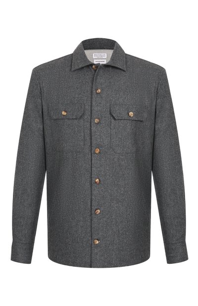 Мужская шерстяная рубашка BRUNELLO CUCINELLI, арт. M038P0720