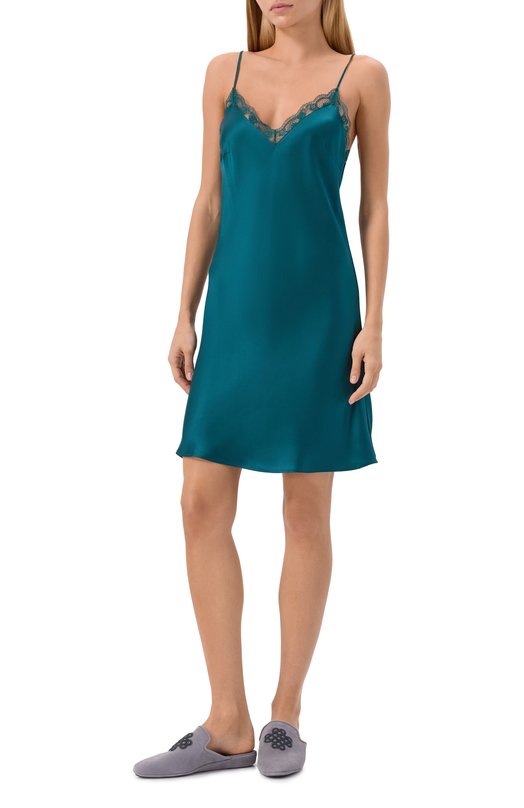 Шелковая сорочка SimonePerele 1F8940 Зелёный  1F8940 Фото 2