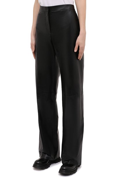 Кожаные брюки JIL SANDER, арт. JSWS653077-WSL01011, фото 3