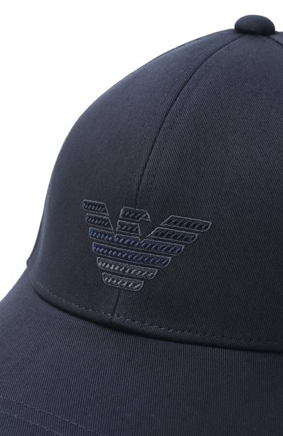 Хлопковая бейсболка EMPORIO ARMANI, арт. EX000005/AF12610, фото 4