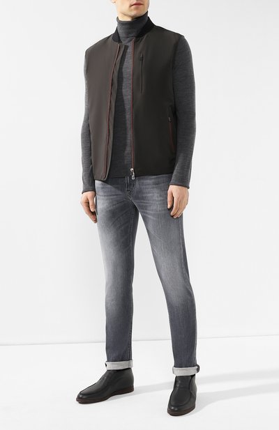 Кожаные ботинки open walk  с внутренней меховой отделкой LORO PIANA, арт. FAI5538, фото 2