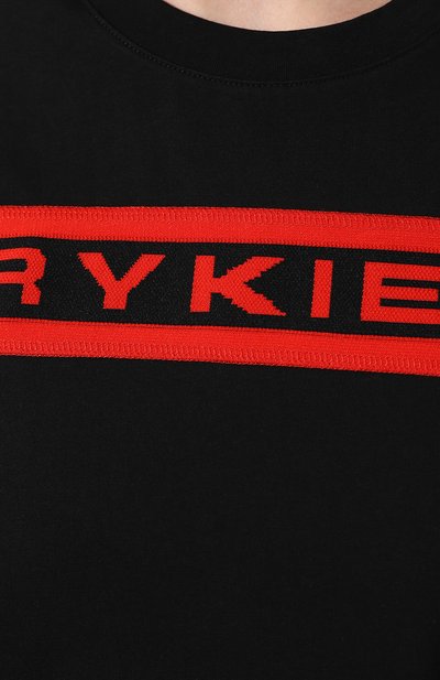 Хлопковая футболка SONIA RYKIEL черного цвета по цене 18900 руб., арт. 13515018-HA, фото 5 Хлопковая футболка SONIA RYKIEL, арт. 13515018-HA, фото 5